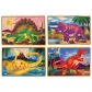 Продукт Melissa and Doug 4 в 1 Динозаври - Дървен пъзел  - 4 - BG Hlapeta